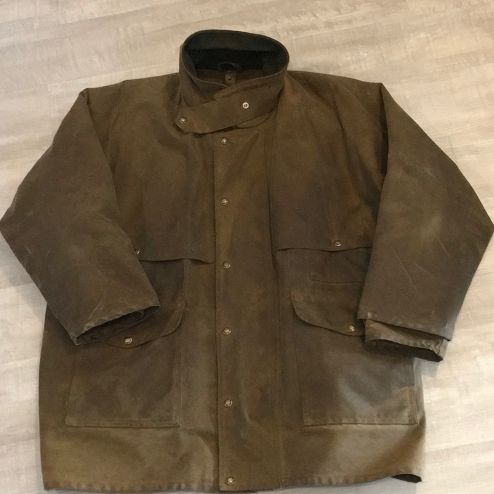 Filson Tin Cloth Packer Coat- Dark Tan